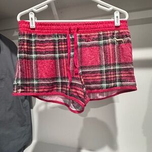 Victoria’s Secret Pink Christmas plaid pajama shorts